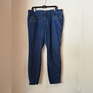 Roz & Ali Dark Blue Ankle Jeans